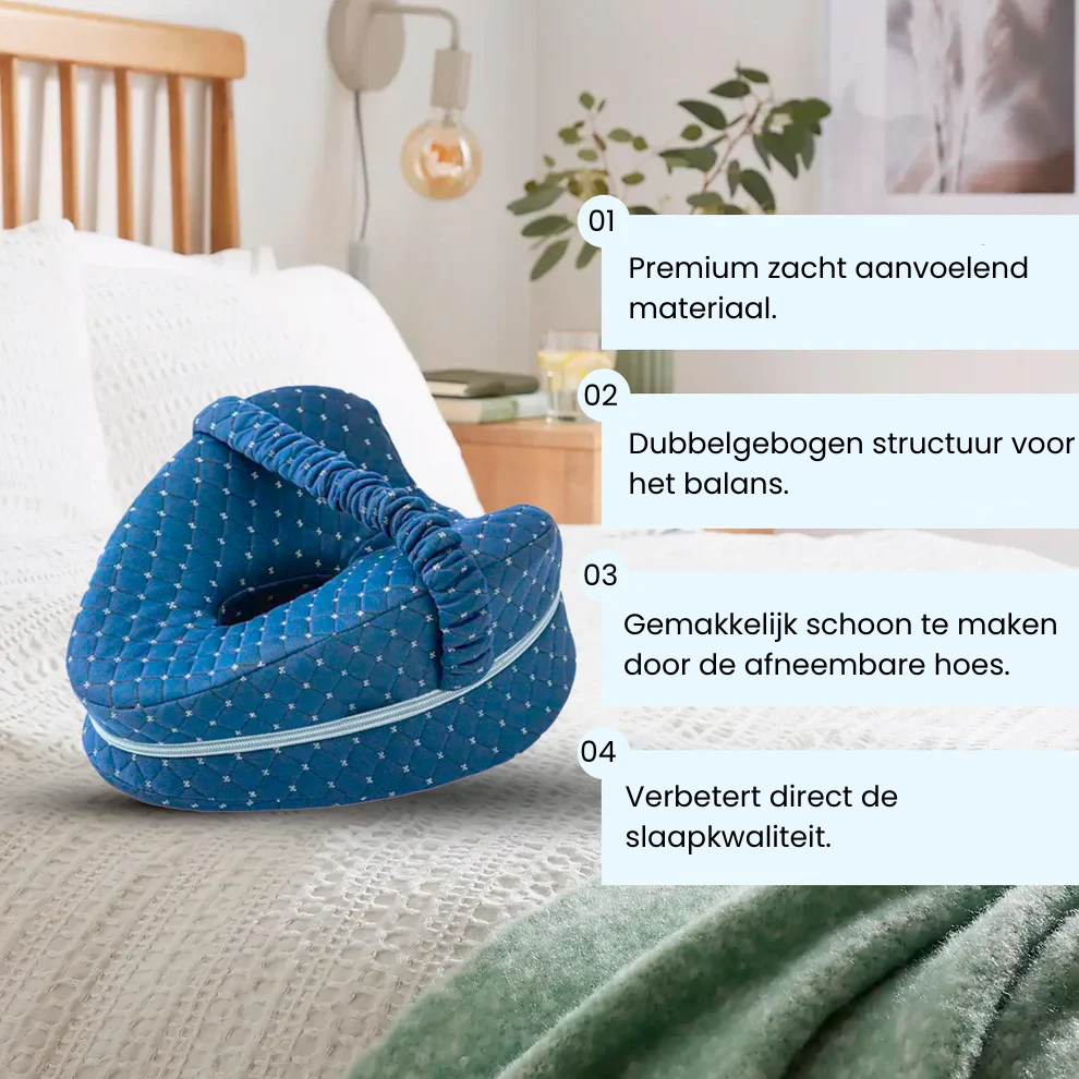 Slaap - Traagschuim knie-Dij-kussen.