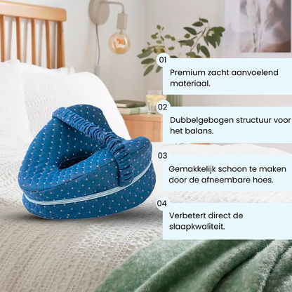 Slaap - Traagschuim knie-Dij-kussen.